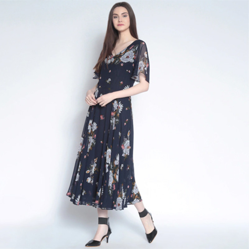 women Floral Maxi Dress
